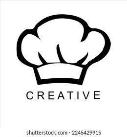 a chef's hat vector logo design