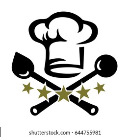 Chef's Hat, Wooden Spoon, 5 Stars