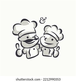 Chefs illustrations for any purpose