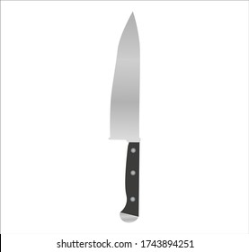 el cuchillo del chef. ilustración para web y móvil