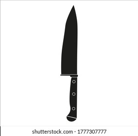 Küchenmesser. Illustration für Web und Mobile