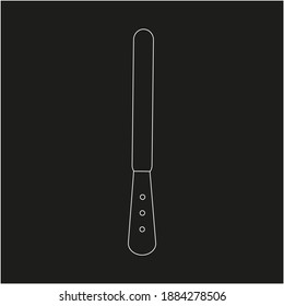 Küchenspatel. Illustration für Web und Mobile