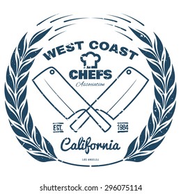 Chefs Vintage T-shirt graphics print vector illustration