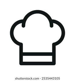 Chefs works hat UI icon, cooking minimal line vector symbol