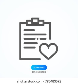 Chek list icon, Clipboard vector, task symbol.