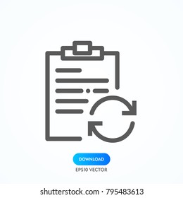 Chek list icon, Clipboard vector, task symbol.