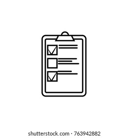 chek list icon on white background