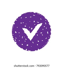 Chek, ok, yes icon approved vector illustration