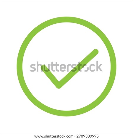 Chek, ok, yes icon approved vector illustration. Check mark icon on white background. Vector illustration