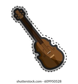 chello instrument isolated icon