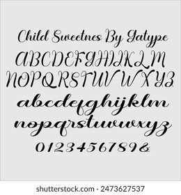 Chelsey Bobby model original handwritten simple font, the newest you can get now.