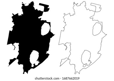 Chelyabinsk City (Russian Federation, Russia) Map Vector Illustration, Scribble Sketch City Of Chelyabinsk Map