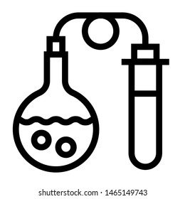 chem lab thin line vector icon