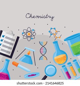 Chemestry Laboratory Lettering And Equipment