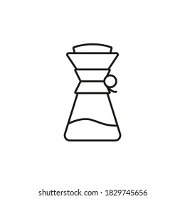 Chemex icon element of coffee icon for mobile concept and web apps. Thin line chemex icon can be used for web and mobile. Premium icon on white background
