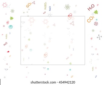 Chemical abstract background.