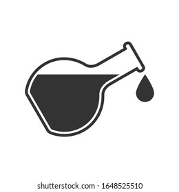Chemical additives graphic icon. Chemicals reagent sign isolated on white background. Vector illustration