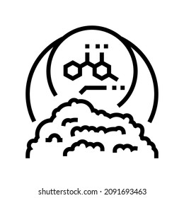 chemical additives line icon vector. chemical additives sign. isolated contour symbol black illustration
