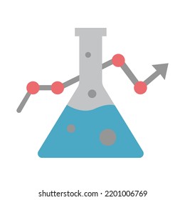 Chemical Analysis colored icon. Simple colored element illustration. Chemical Analysis concept symbol design from medical set. Can be used for web and mobile on white background