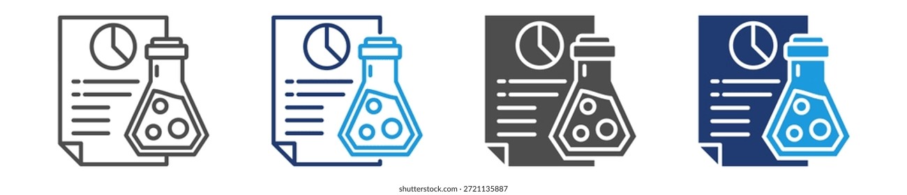 Chemische Analyse Symbol Blatt
