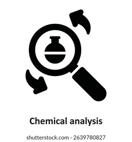 Chemical analysis Vector Icon which can easily modify or edit

