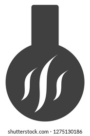Chemical aroma vector icon symbol. Flat pictogram is isolated on a white background. Chemical aroma pictogram designed with simple style.