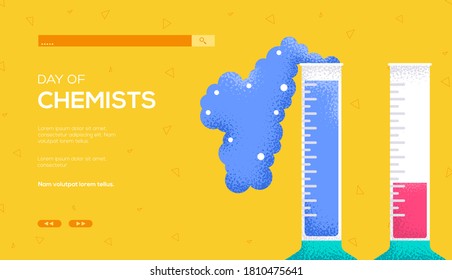 Chemical art icon. Chemical classic background. Chemical illustration concept. 