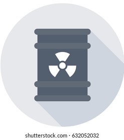 Chemical Barrel Vector Icon 