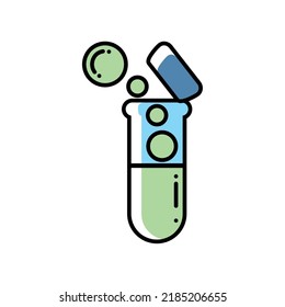 chemical biology flask icon isolated