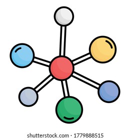 
Relleno de unión química dentro del icono vector que puede fácilmente modificar o editar
