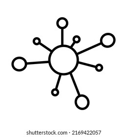 Chemical bonding semi flat color vector object. Full sized item on white. Molecules connection, interaction. Covalent bond. Simple cartoon style illustration for web graphic design and animation