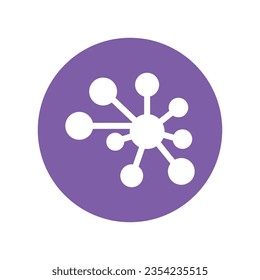 Chemical bonding vector icon which can easily modify or edit


