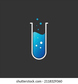 a chemical bottle logo containing a bubbly liquid