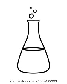 Silueta química del tubo de ensayo de la botella. Tubo de cristal. Plantilla del frasco. Contenedor de vidrio. Frasco de veneno. Icono de tarro. Vial de medicina. Plantilla del logotipo. Tubo de laboratorio. Frasco icono. botella.