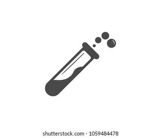 Chemical bottle vector icon for science laboratory