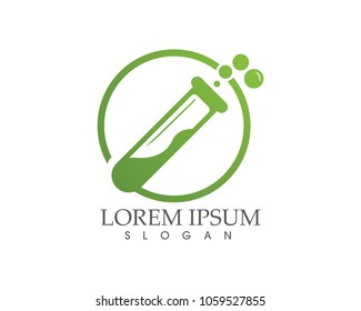 Chemical bottle vector icon for science laboratory