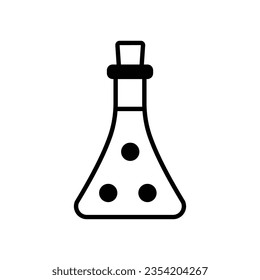 Chemical bottle vector icon which can easily modify or edit

