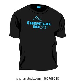 Chemical bro - t-shirt decoration, applique or print, vector joke illustration