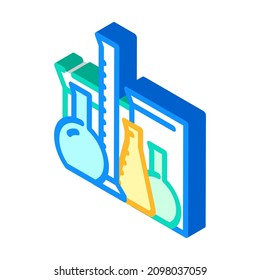 chemical cabinet equipment isometric icon vector. chemical cabinet equipment sign. isolated symbol illustration