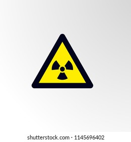 chemical caution warn symbol for public transport areas