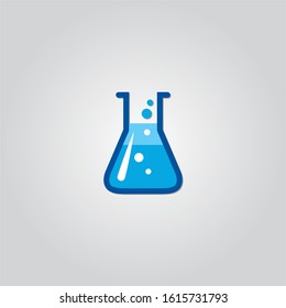 Chemical Chemistry Bottle Logo Design Stock Vector (Royalty Free ...