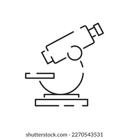Chemical or chemistry line icon, laboratory glass sign, vector graphics. Science and scientific equipment and biology Test instruments 