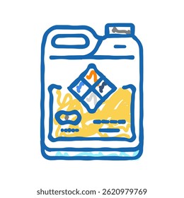 chemical cleaning engineer doodle icon sketch vector. chemical cleaning engineer sign. isolated symbol illustration