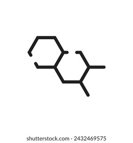 Chemische Verbindung Icon Vektor-Vorlage Illustration Logo Design