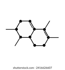 Chemical compound science icon. Vector illustration.