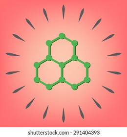 Chemical compound. Symbol chemistry. Icon science