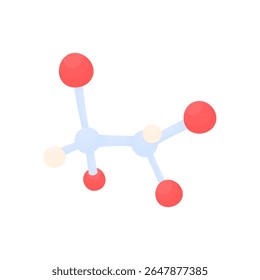 Chemical compound. Symbol of studying chemistry at school. Atoms in chemistry