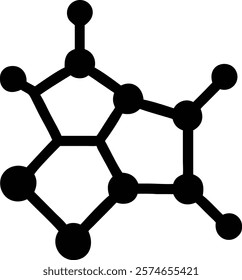 Chemical Compound Symbol Vector Illustration for Stock Images.chemical, compound, symbol, vector, illustration, molecule, science, formula, chemistry, structure, atoms, bonds, lab, research, education