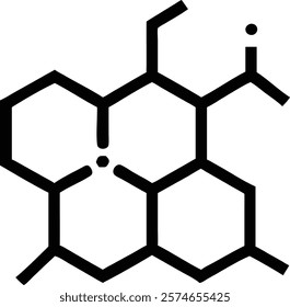 Chemical Compound Symbol Vector Illustration for Stock Images.chemical, compound, symbol, vector, illustration, molecule, science, formula, chemistry, structure, atoms, bonds, lab, research, education