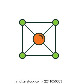 Chemical Compound vector Chemistry Research concept colored icon or logo element